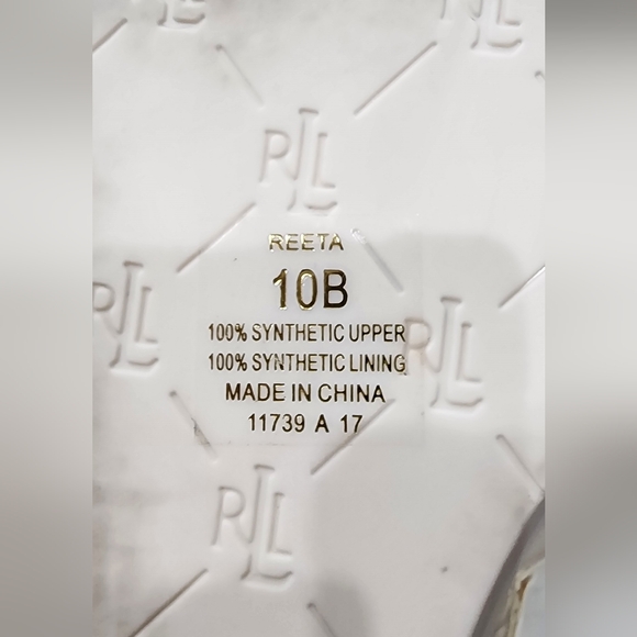 Lauren Ralph Lauren Women’s Reeta Wedge Heel Slingback White Sandals Sz 10 - Picture 6 of 9